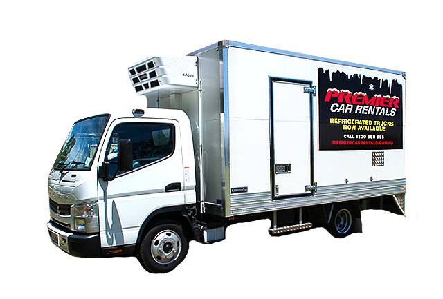Mitsubishi Fuso refrigerated truck for commercial rentals in Gold Coast