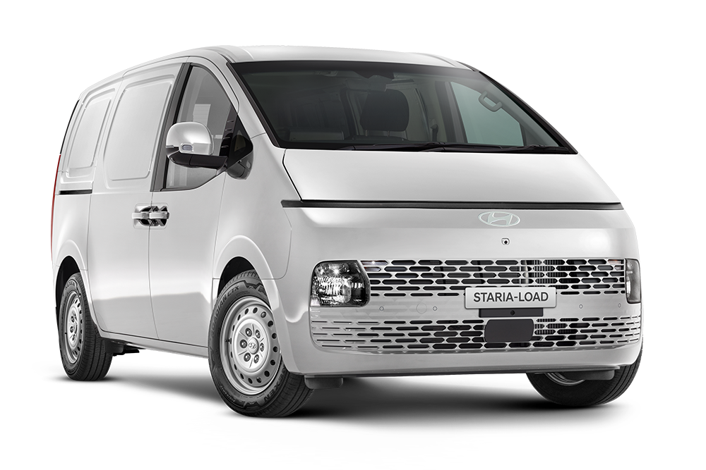 A white Hyundai iLoad 2017 van parked in front of a warehouse in Gold Coast, Australia.